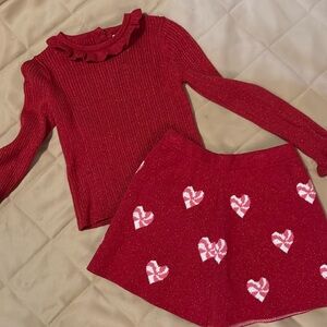 Peppermint sweater set